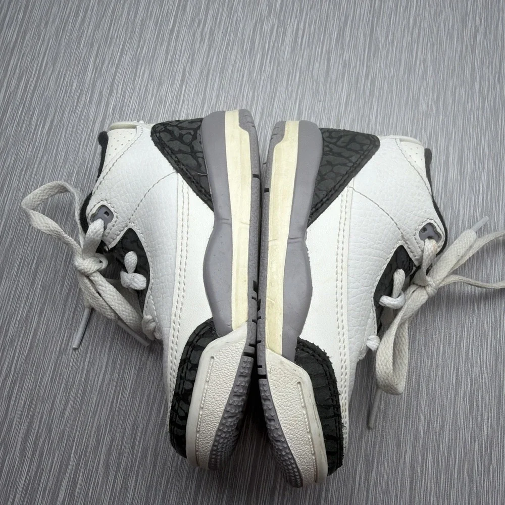 Nike Air Jordan 3 Retro TD‎ White Black Red Toddler Shoes 6C DM0968-106